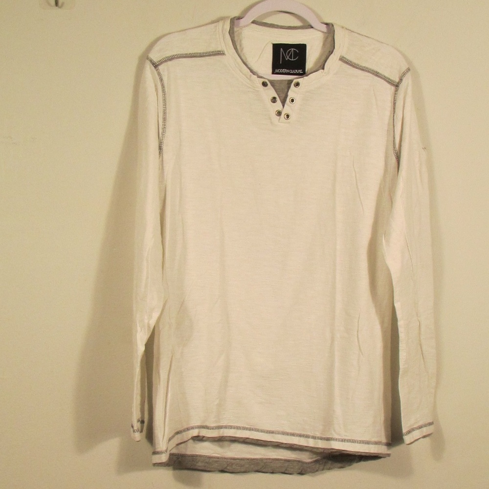 Modern Culture White Long Sleeve Tee